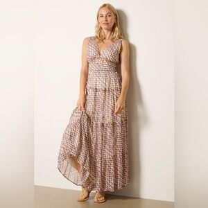 KIVARI ‘Rochelle’ Geo Print Maxi Dress